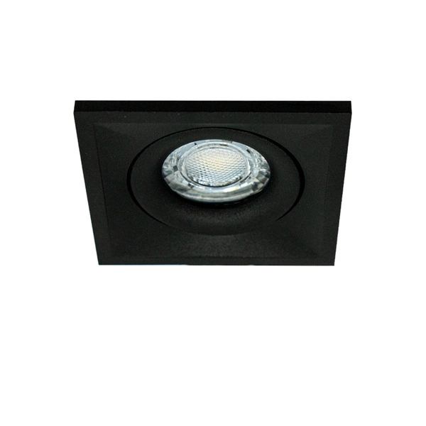 Oprawa wpuszczana oczko sufitowe CROSTI QUBO SQ czarny szer. 8,2cm