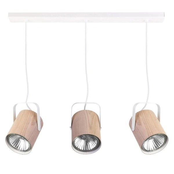 Lampa nad stół listwa FLESZ E27 3 dąb