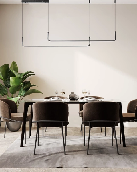 Azzardo MARIO PENDANT 1 CCT DIMM BK + REMOTE CONTROL 5445