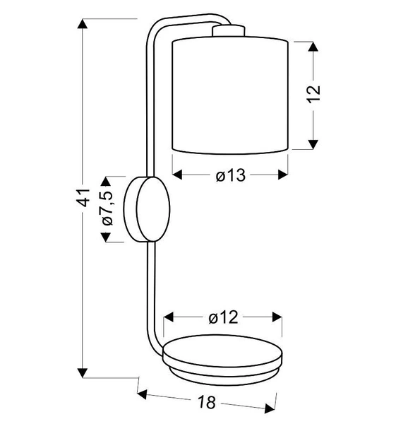 Kinkiet ALPINE 21-76694 czarny/biały/drewno 1x40W E14 z półką