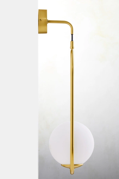 Nowoczesny Kinkiet IGON wys. 50cm 1xE14 11W IP20 | Złoty