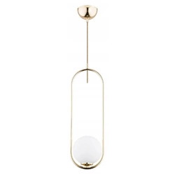 Lampa wisząca ALFA NOVAL L ZŁOTA 1xE14 17cm | 60697