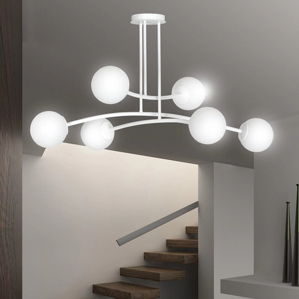 Lampa sufitowa Emibig HALLDOR 6 Biały 1025/6