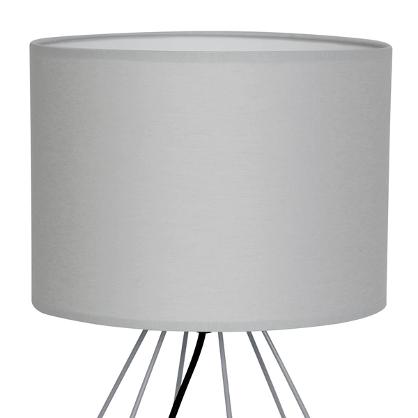 Lampka stołowa/nocna BASKET, szara, 1x60W E27, MLP7202