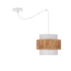 Lampa wisząca CORK, 31-18571, biały/beżowy, 1x40W E27