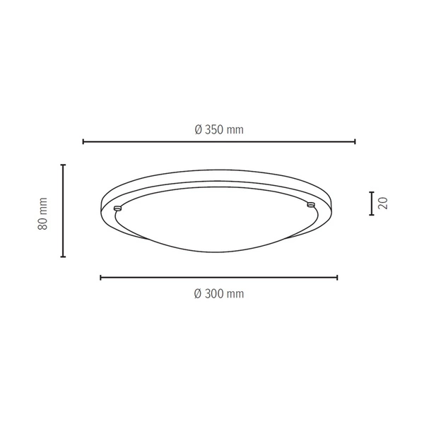 Lampa Sufitowa Rocky 2xE27 Max.40W Szary Beton/Białe Szkło 4753236