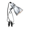 Lampa z zaciskiem PHOTO E27 40W Metal | Srebrny