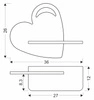 Kinkiet IQ KIDS HEART z półką, 21-03867, niebieski, 5W LED, barwa neutralna 4000K