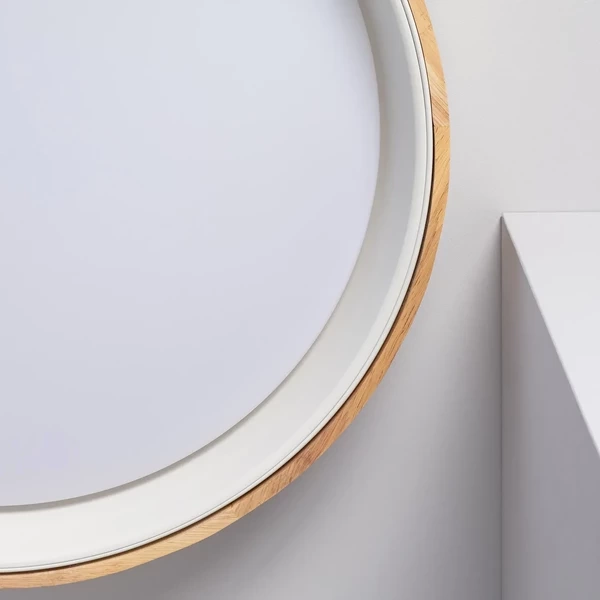 Plafon LED 31W Okrągły 60 cm Naturalne Drewno 3 Barwy Świecenia Abruzzo Vero