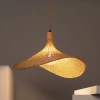Lampa Wisząca Boho Kapelusz z Bambusa Abruzzo Isabella 40cm E27