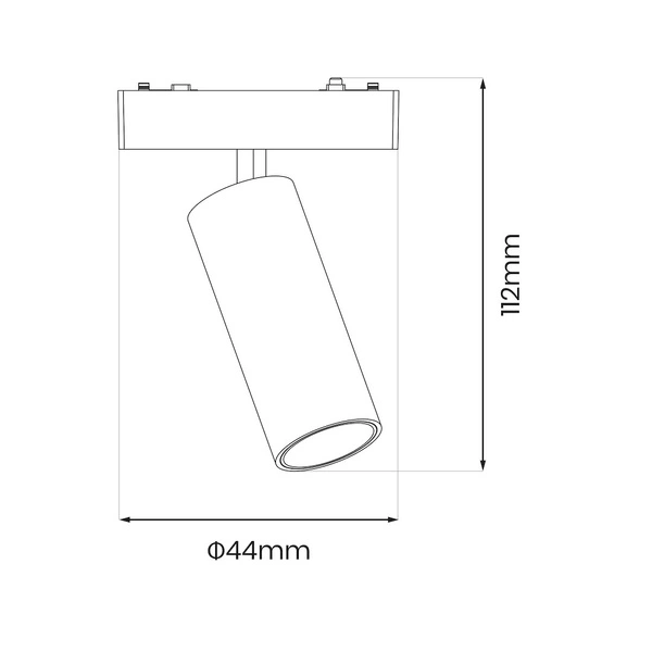 Slim Magnetic Track Biały spot 9W LED Tuya CCT