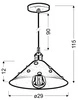 Lampa wisząca SCRIMI 31-58140 czarna 1x40W E27