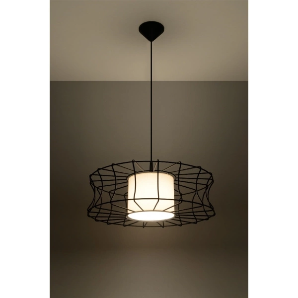 Industrialna lampa wisząca SALERNO SL.0300 Czarna 1xE27