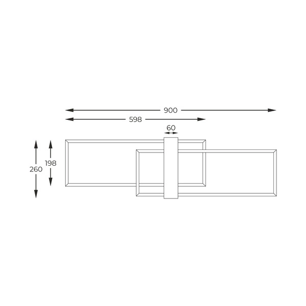 C230624202 MINAR LAMPA SUFITOWA CZARNA+DREWNO/BLACK+WOOD