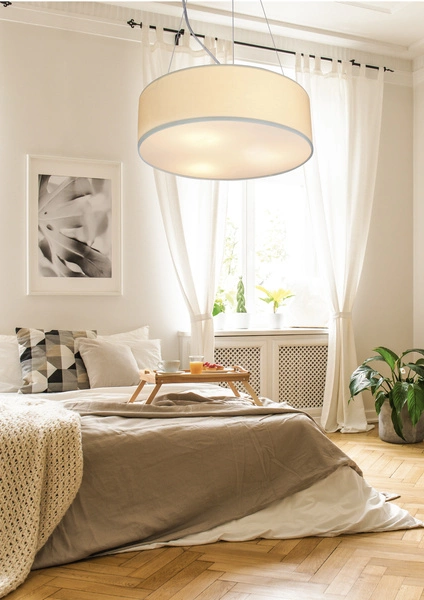 Lampa wisząca KIOTO 40 cm 31-67739, kremowa, 3x40W E27