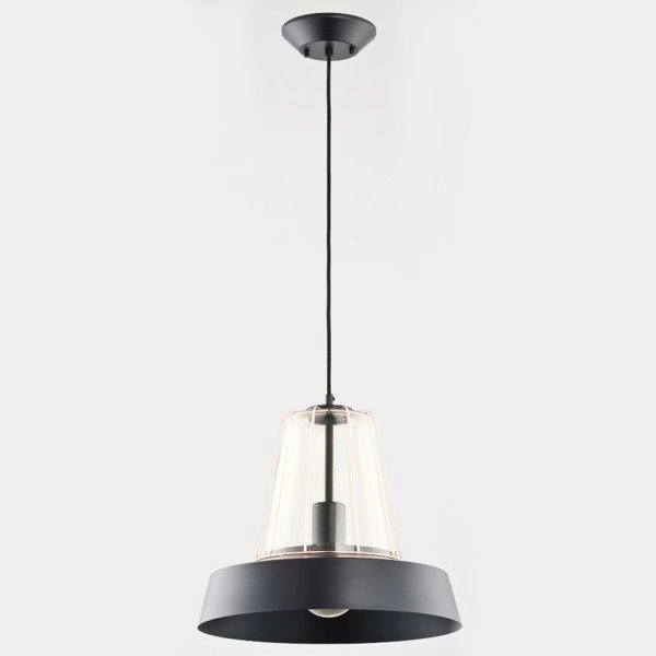 Nowoczesna lampa DRAGON czarna/miedź śr. 39,5cm