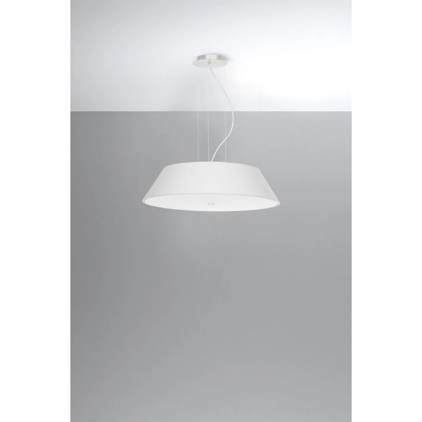 Nowoczesna lampa wisząca VEGA SL.0765 60cm biała 5xE27