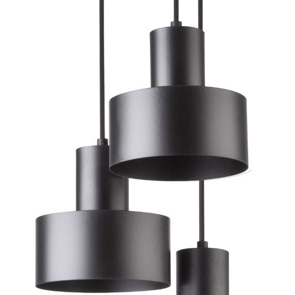 Lampa wisząca RIF czarna 3pkt 33cm