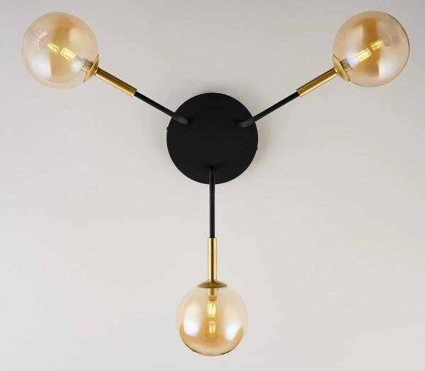 Nowoczesna Lampa sufitowa BURANO wys. 31cm 3xG9 14W IP20 | Złoty