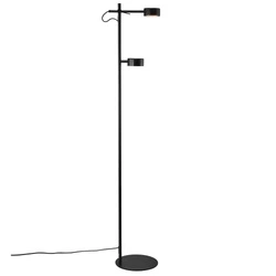 Lampa stojąca CLYDE LED 2700K Biała ciepła Metal | Czarny