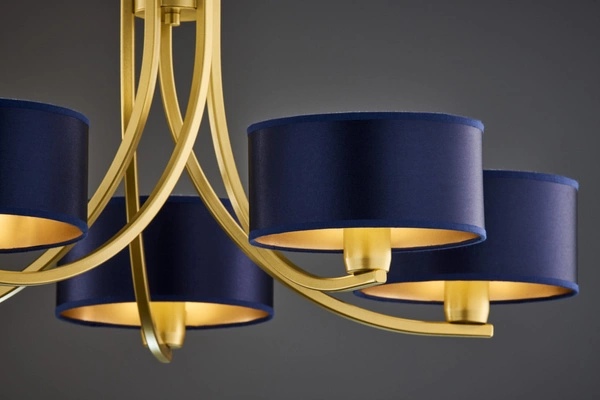 Klasyczny Żyrandol ARTHUR wys. 71cm 5xE27 15W IP20 | złoty połysk