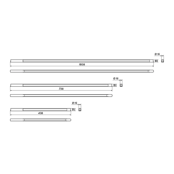 Oprawa pasek MultiLine STRIPE SLIM M 20W 120st | Czarna