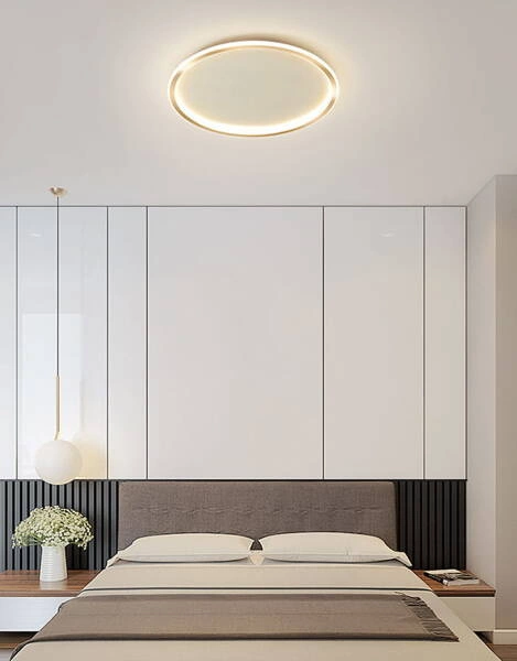 Plafon LED 36W Okrągły Złoty CCT 3000K/4000K/6000K 60cm Abruzzo Angelo