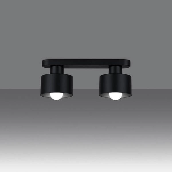 Lampa sufitowa SAVAR 2, czarna, 2x60W E27, SL.1130