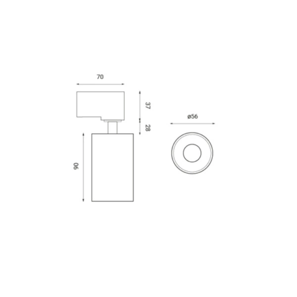 Reflektor do szyno-przewodu 3 fazowego CROSTI BALAGO GU10 | biały