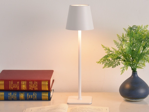 Lampa stołowa TAZA 3,5W 400lm CCT IP54 biała 2x2000mAh 4in1 LITE