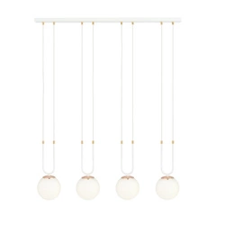Lampa wisząca Emibig GLAM 4 Biały/OPAL 1115/4