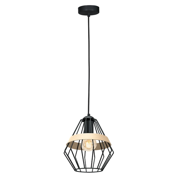 Lampa wisząca INDUSTRIALNA CLIFF BLACK 1xE27 MLP5524