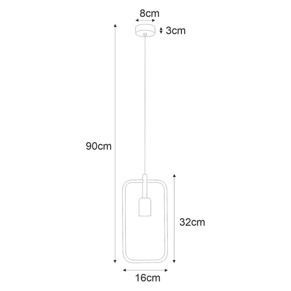 Lampa wisząca K-3830 z serii GEO