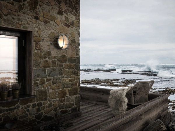 Kinkiet POLPERRO E27 12.5W Mosiądz | Nikiel