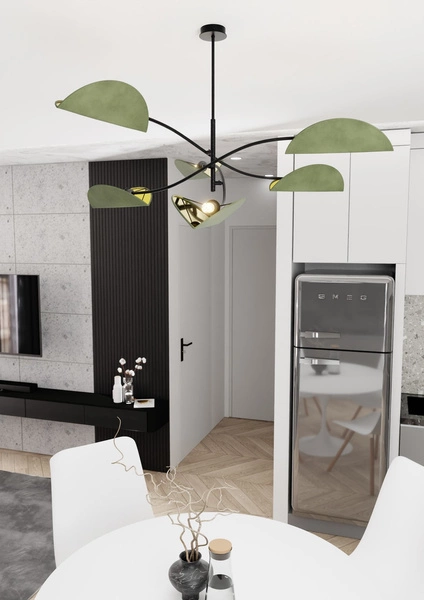 Lampa sufitowa Emibig LOTUS 6 BL GREEN 1461/6