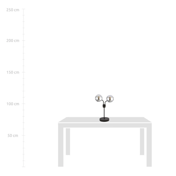 Lampa biurkowa Emibig NOVA LN2 Czarny/GRAFIT 1140/LN2