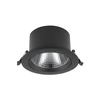 Lampa punktowa podtynkowa EGINA LED szer. 14cm 15W barwa neutralna 4000K | czarny 10558