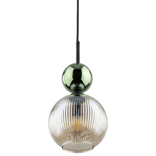 SOPHIA GREEN COGNAC LAMPA WISZĄCA 1XE14
