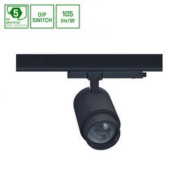 PAVA POINT NA SZYNOPRZEWÓD 3F 6-20W 230V NW 8-45ST IP20 RA90 82X160X222MM CZARNY 5LAT GW.