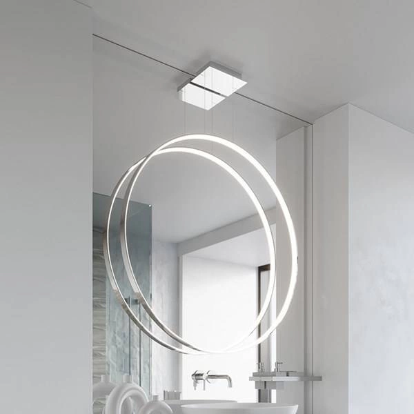 Nowoczesna lampa wisząca RIO 78, chrom, 50W LED, barwa neutralna 4000K, TH.249