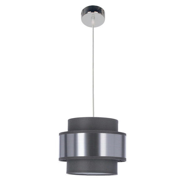 Lampa wisząca HARE, 31-18472, chrom/szary/srebrny, 1x60W E27
