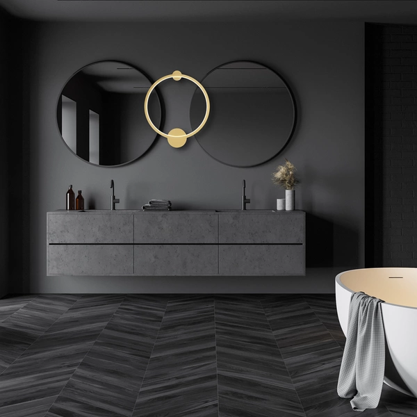 Lampa sufitowa/ścienna SATURNO, złota, 25W LED, barwa neutralna 4000K, ML8859