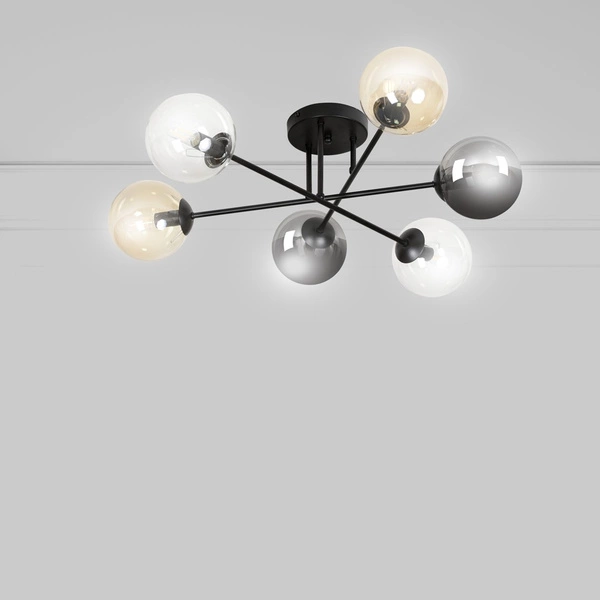 Lampa sufitowa Emibig BRENDI 6B BL MIX 2 834/6B2