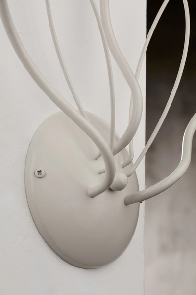 Klasyczny Kinkiet GLORIOSA wys. 44cm 3xG9 14W IP20 | piaskowo-szary