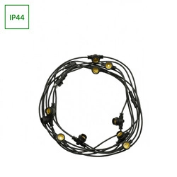 GIRLANDA 250V IP44 5000mm CZARNY łączona
