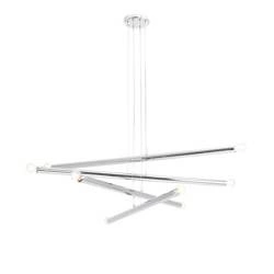 Aldex Lampa wisząca TUBO 8, 1072P4, chrom, 8x40W E14