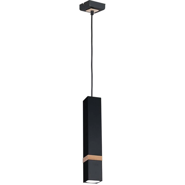 Lampa wisząca nowoczesna VIDAR I czarny szer. 8cm