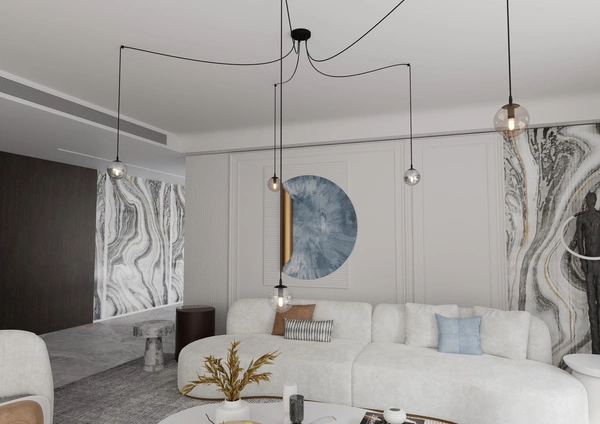 Lampa wisząca Emibig GIGI 5 BL MIX 939/5