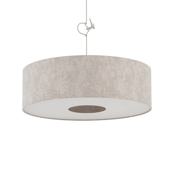 Lampa wisząca CEDRO L E27 wys.130cm szer.65cm | Beż 11666