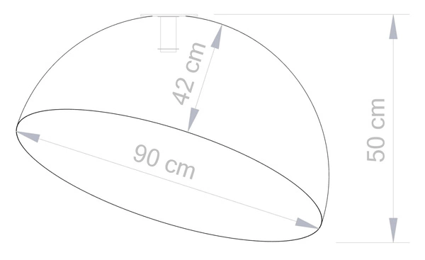 Lampa Sigma Sfera 90 plafon biały/złoty 32463